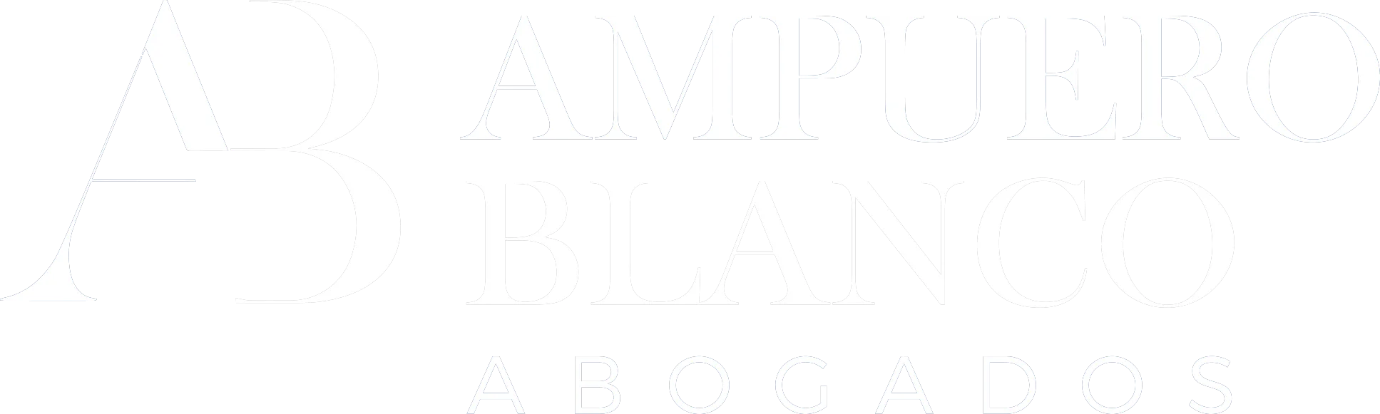 Logotipo vertical de Ampuero Blanco Abogados
