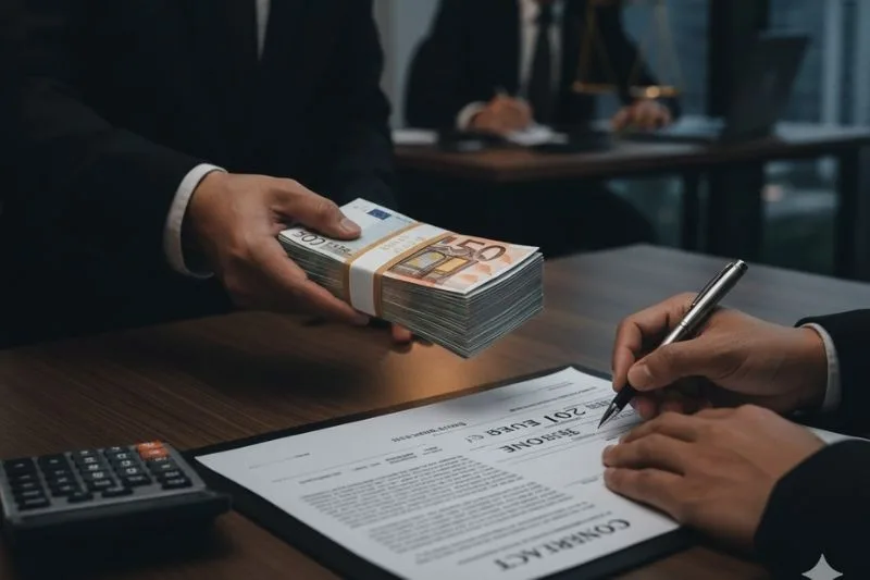 Multa por pago en efectivo: sanción del 25% por superar el límite permitido en una operación.