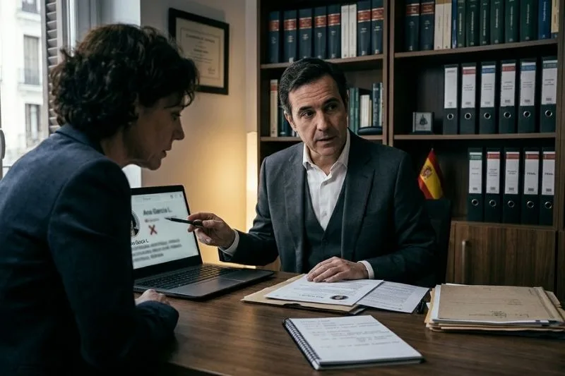 abogado penalista urgente suplantacion - Suplantación de identidad en redes sociales: cuándo puede ser delito en España Cliente con abogado penalista urgente por suplantación de identidad en redes sociales