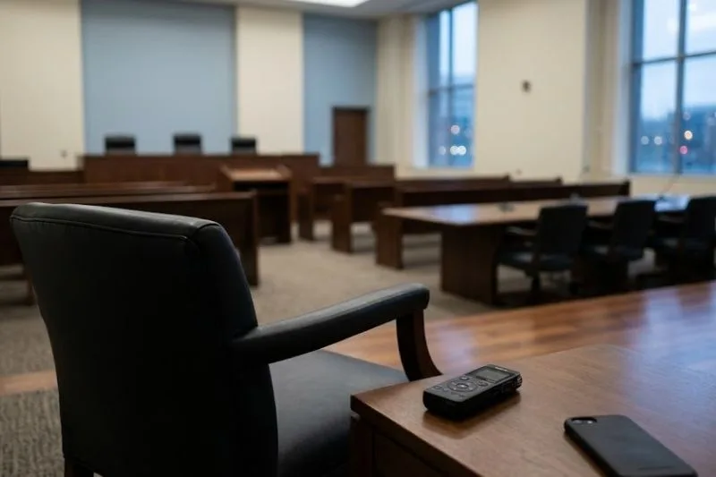 grabacion vista juicio penal - ¿Puede una grabación ser prueba en un juicio penal? Lo que debes saber antes de usarla Dispositivo de audio en primer plano para ilustrar si puede una grabación ser prueba en un juicio penal