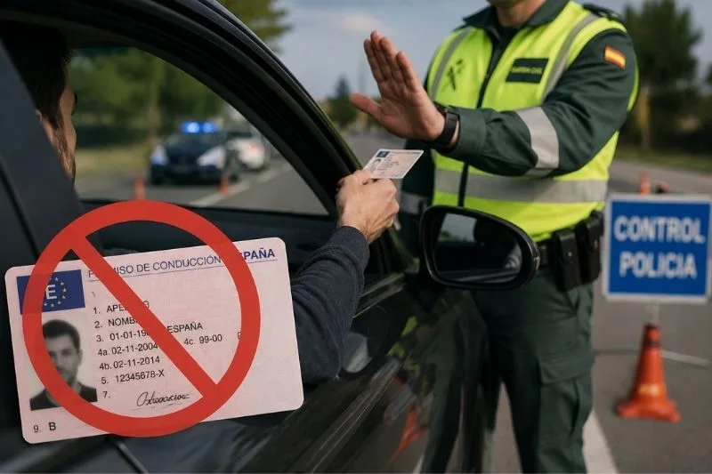 conducir sin carnet delito control policial - Blog Conducir sin carnet delito en un control policial de tráfico con permiso de conducción no válido